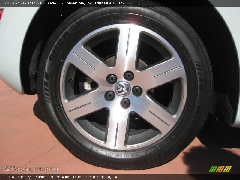 Aquarius Blue / Black 2006 Volkswagen New Beetle 2.5 Convertible