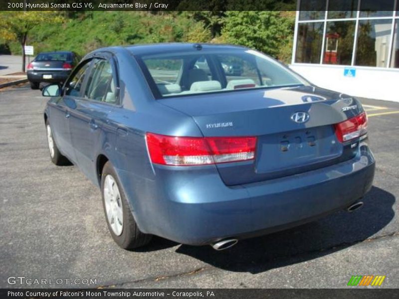 Aquamarine Blue / Gray 2008 Hyundai Sonata GLS V6