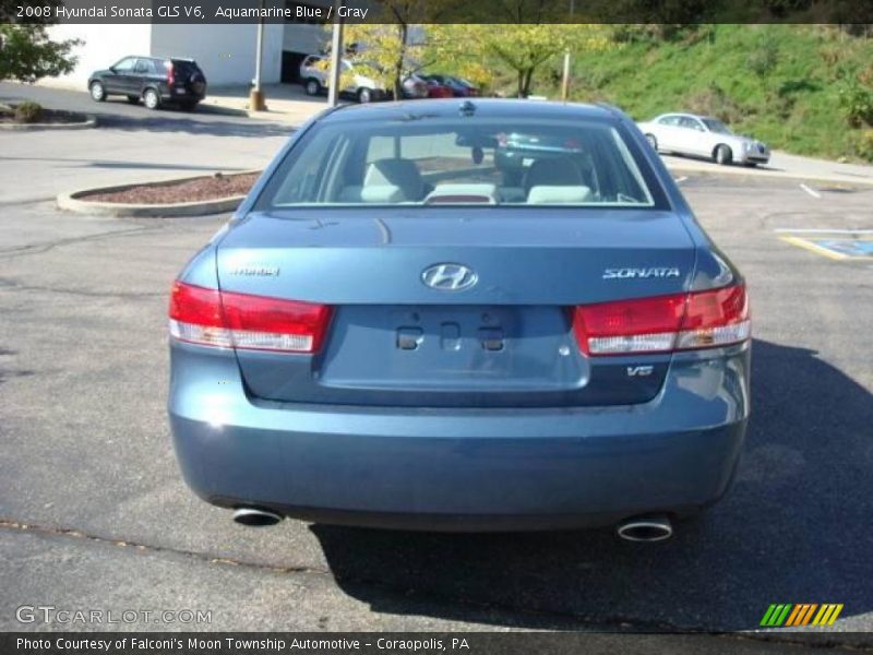 Aquamarine Blue / Gray 2008 Hyundai Sonata GLS V6