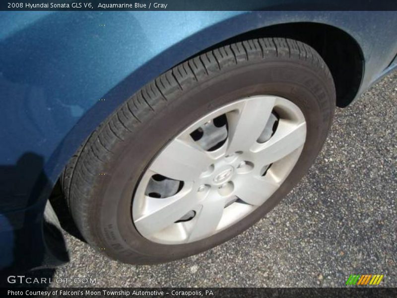 Aquamarine Blue / Gray 2008 Hyundai Sonata GLS V6