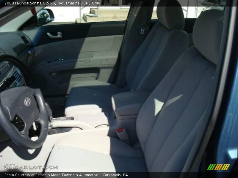 Aquamarine Blue / Gray 2008 Hyundai Sonata GLS V6