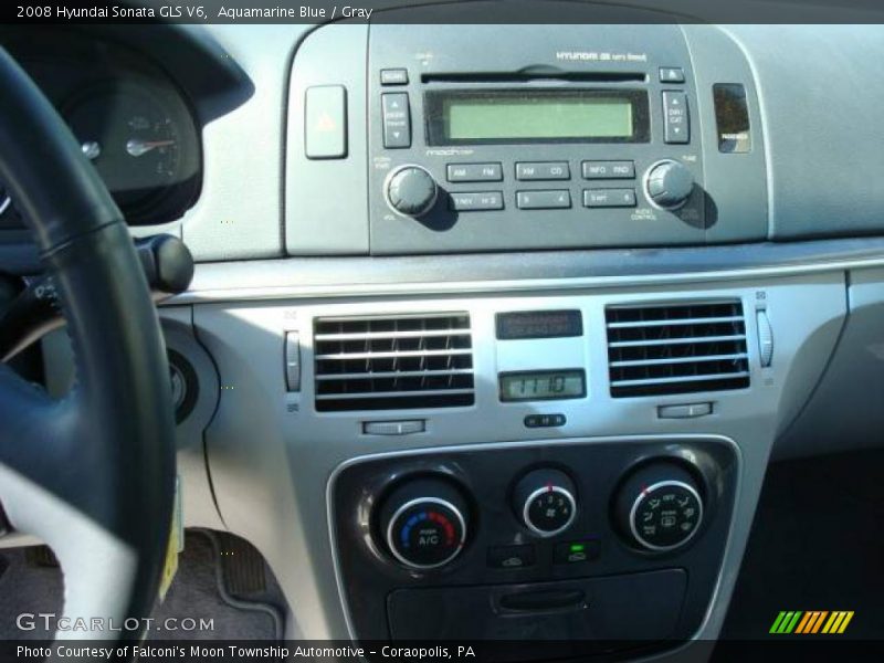 Aquamarine Blue / Gray 2008 Hyundai Sonata GLS V6