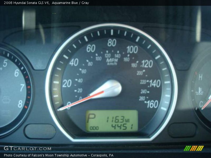 Aquamarine Blue / Gray 2008 Hyundai Sonata GLS V6