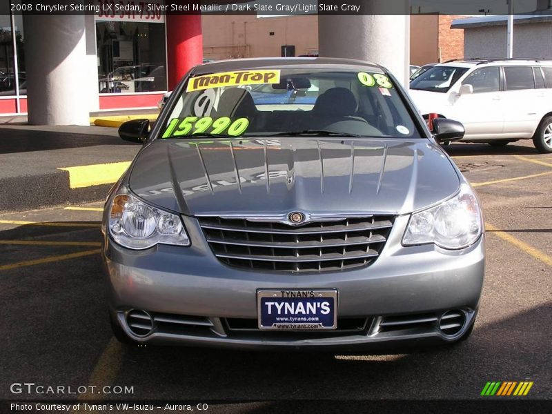 Silver Steel Metallic / Dark Slate Gray/Light Slate Gray 2008 Chrysler Sebring LX Sedan