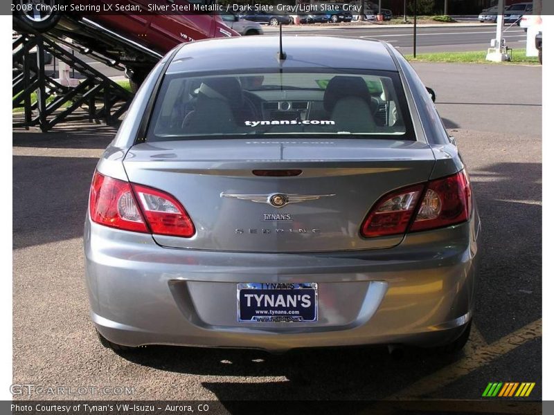 Silver Steel Metallic / Dark Slate Gray/Light Slate Gray 2008 Chrysler Sebring LX Sedan