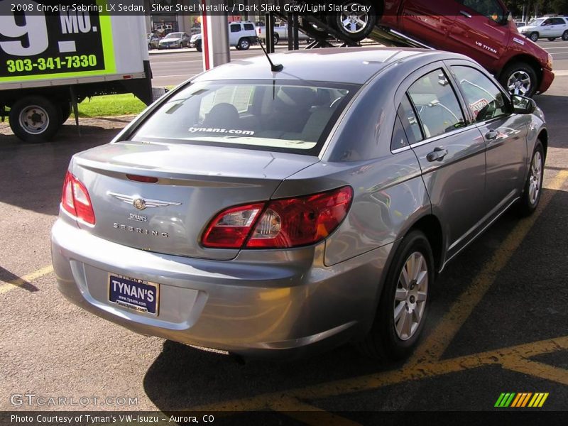 Silver Steel Metallic / Dark Slate Gray/Light Slate Gray 2008 Chrysler Sebring LX Sedan