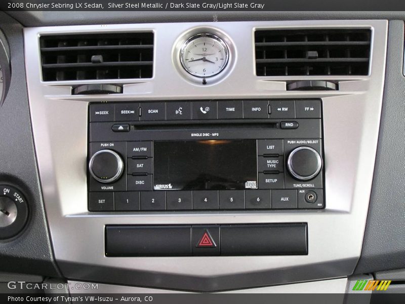 Silver Steel Metallic / Dark Slate Gray/Light Slate Gray 2008 Chrysler Sebring LX Sedan