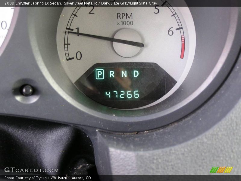 Silver Steel Metallic / Dark Slate Gray/Light Slate Gray 2008 Chrysler Sebring LX Sedan