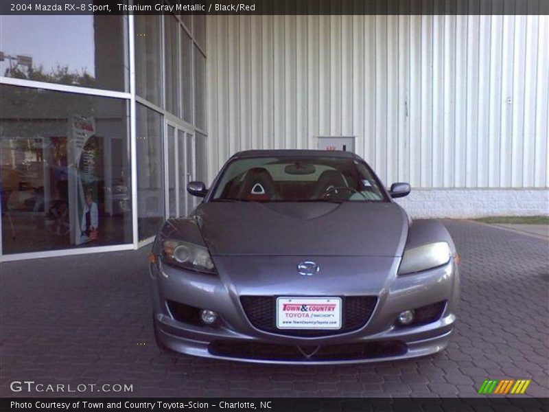 Titanium Gray Metallic / Black/Red 2004 Mazda RX-8 Sport