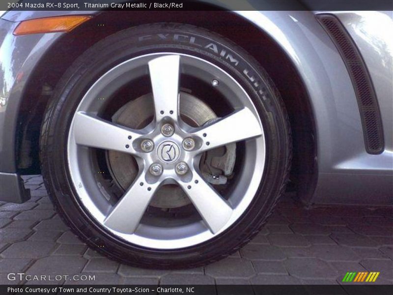 Titanium Gray Metallic / Black/Red 2004 Mazda RX-8 Sport
