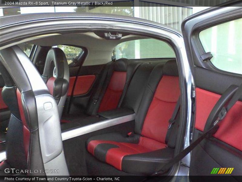 Titanium Gray Metallic / Black/Red 2004 Mazda RX-8 Sport
