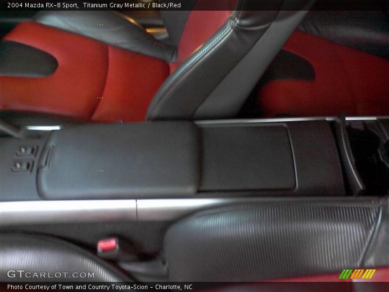 Titanium Gray Metallic / Black/Red 2004 Mazda RX-8 Sport