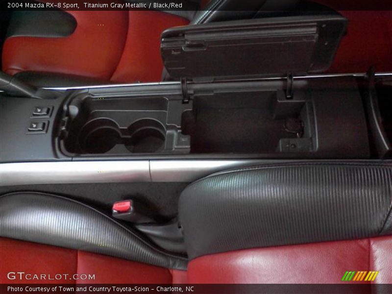 Titanium Gray Metallic / Black/Red 2004 Mazda RX-8 Sport