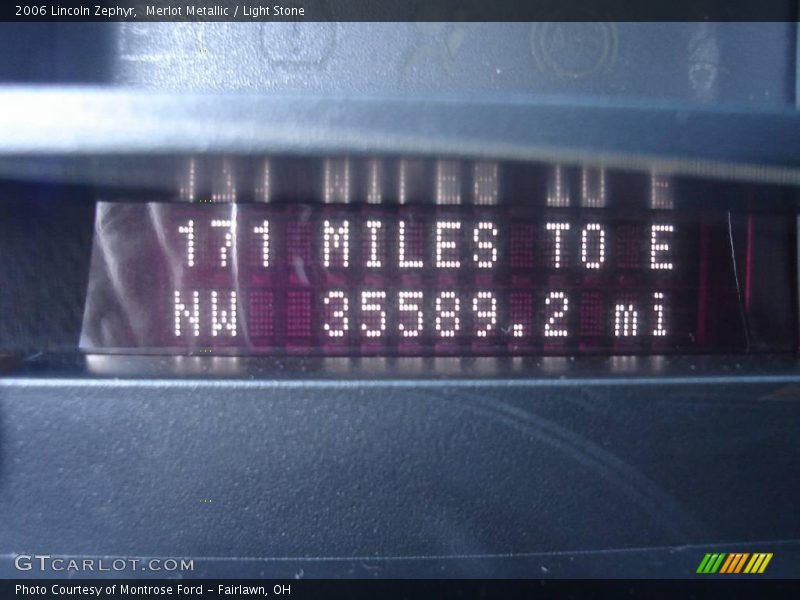 Merlot Metallic / Light Stone 2006 Lincoln Zephyr