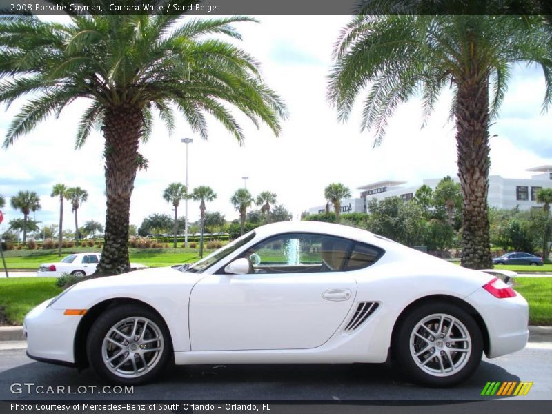 Carrara White / Sand Beige 2008 Porsche Cayman