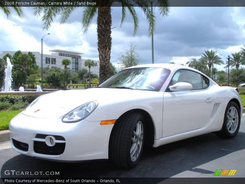 Carrara White / Sand Beige 2008 Porsche Cayman