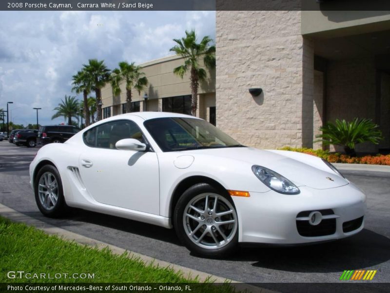 Carrara White / Sand Beige 2008 Porsche Cayman