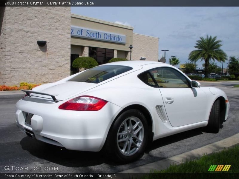 Carrara White / Sand Beige 2008 Porsche Cayman