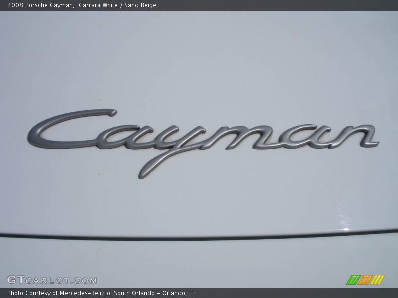 Carrara White / Sand Beige 2008 Porsche Cayman