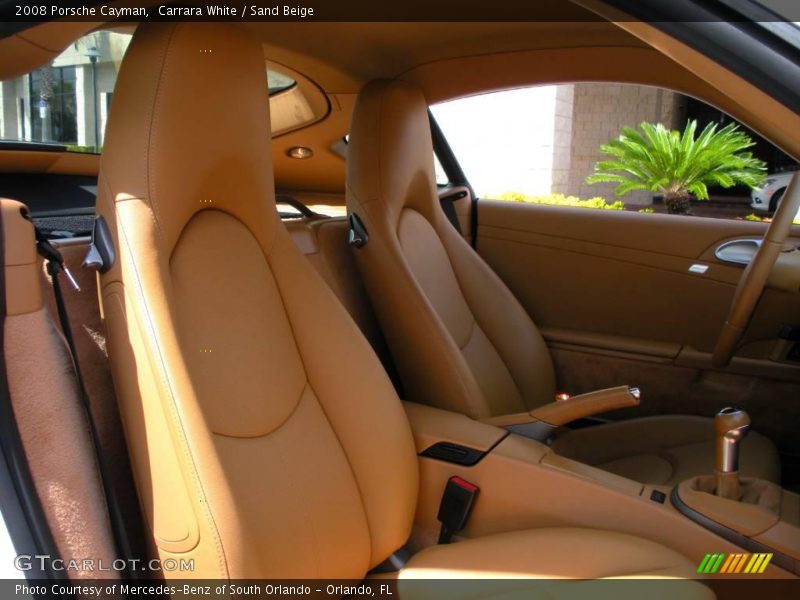 Carrara White / Sand Beige 2008 Porsche Cayman