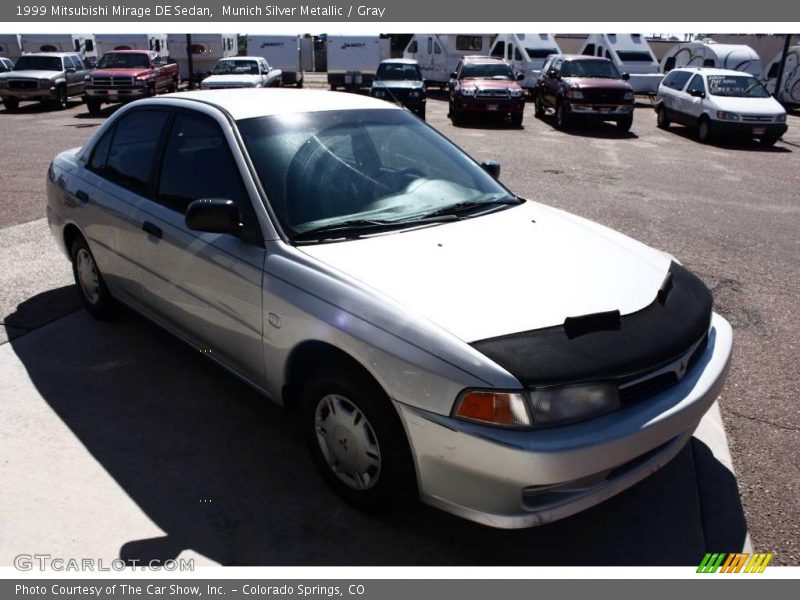 Munich Silver Metallic / Gray 1999 Mitsubishi Mirage DE Sedan