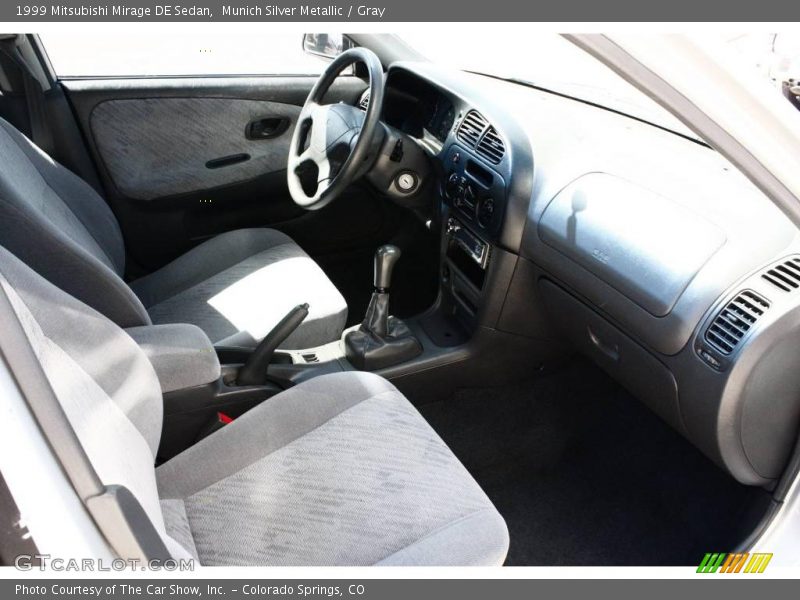 Munich Silver Metallic / Gray 1999 Mitsubishi Mirage DE Sedan