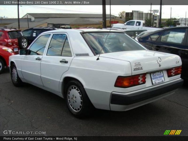 Arctic White / Blue 1992 Mercedes-Benz 190 Class 190E 2.3