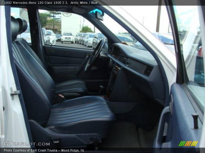Arctic White / Blue 1992 Mercedes-Benz 190 Class 190E 2.3