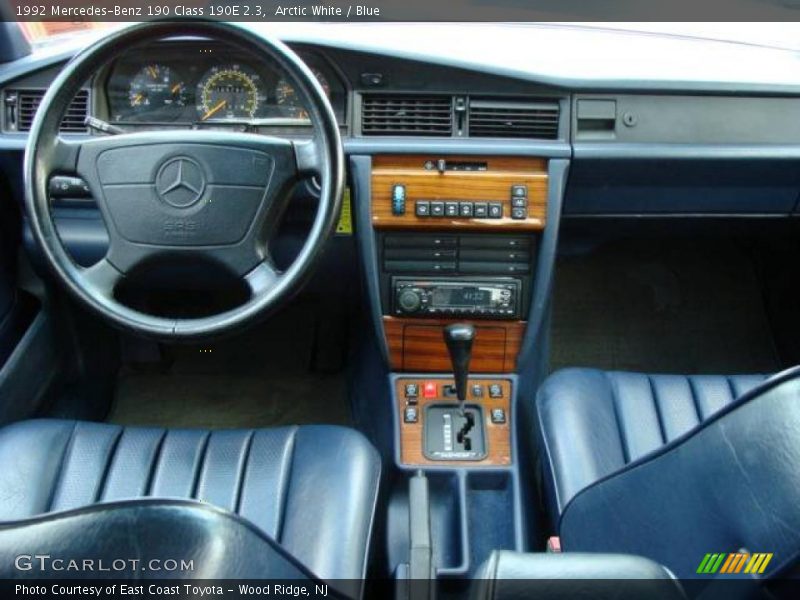 Arctic White / Blue 1992 Mercedes-Benz 190 Class 190E 2.3