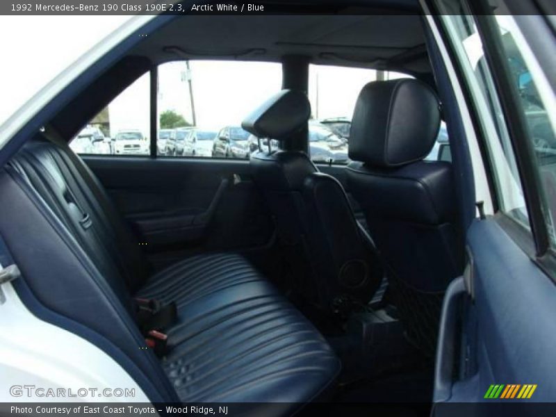 Arctic White / Blue 1992 Mercedes-Benz 190 Class 190E 2.3