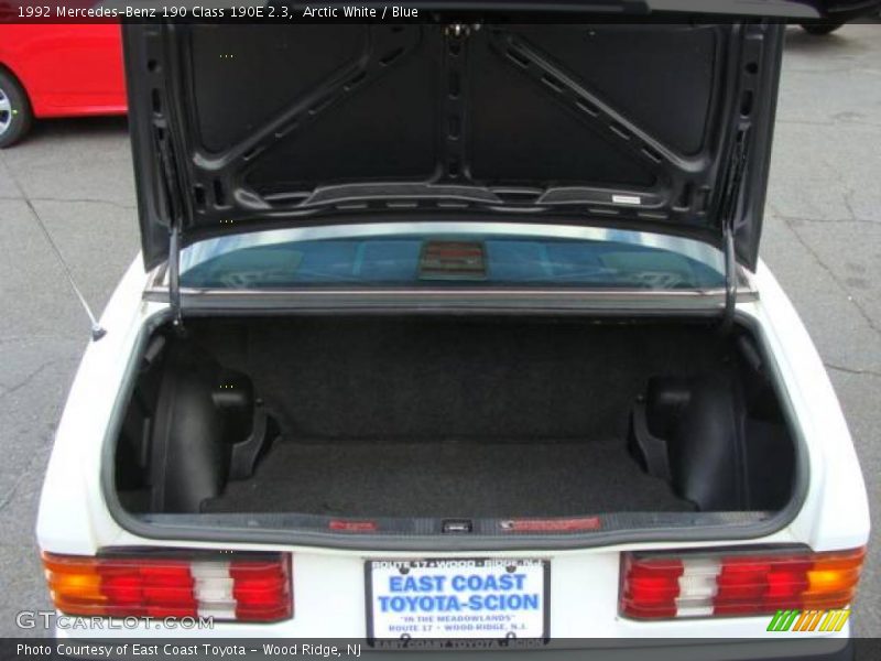 Arctic White / Blue 1992 Mercedes-Benz 190 Class 190E 2.3