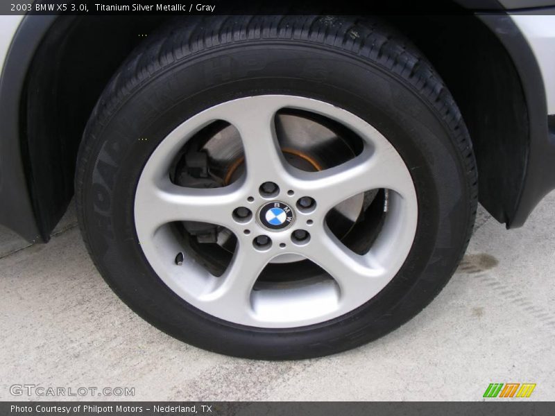 Titanium Silver Metallic / Gray 2003 BMW X5 3.0i