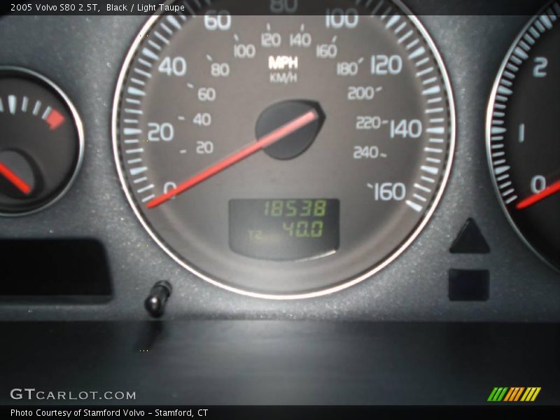 Black / Light Taupe 2005 Volvo S80 2.5T