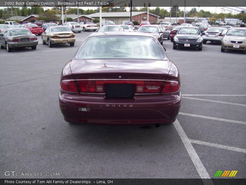 Bordeaux Red Pearl / Taupe 2002 Buick Century Custom
