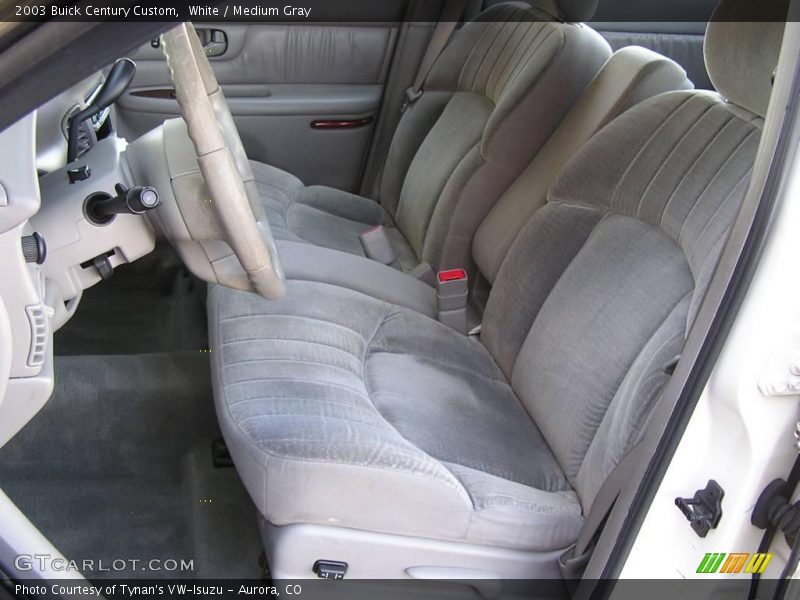 White / Medium Gray 2003 Buick Century Custom