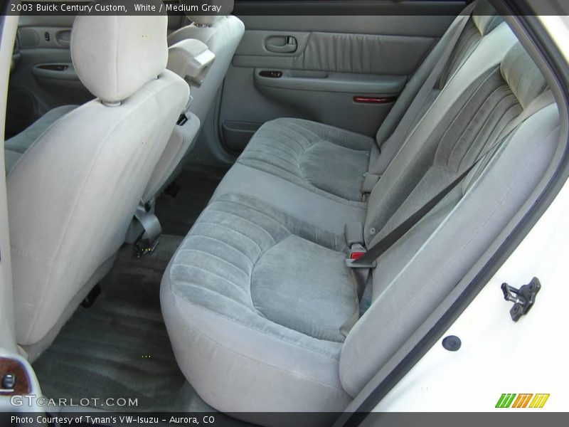 White / Medium Gray 2003 Buick Century Custom