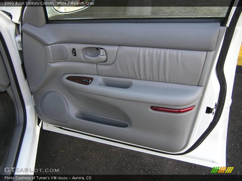 White / Medium Gray 2003 Buick Century Custom