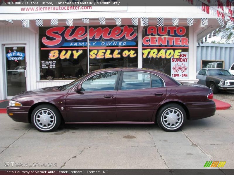 Cabernet Red Metallic / Medium Gray 2004 Buick LeSabre Custom