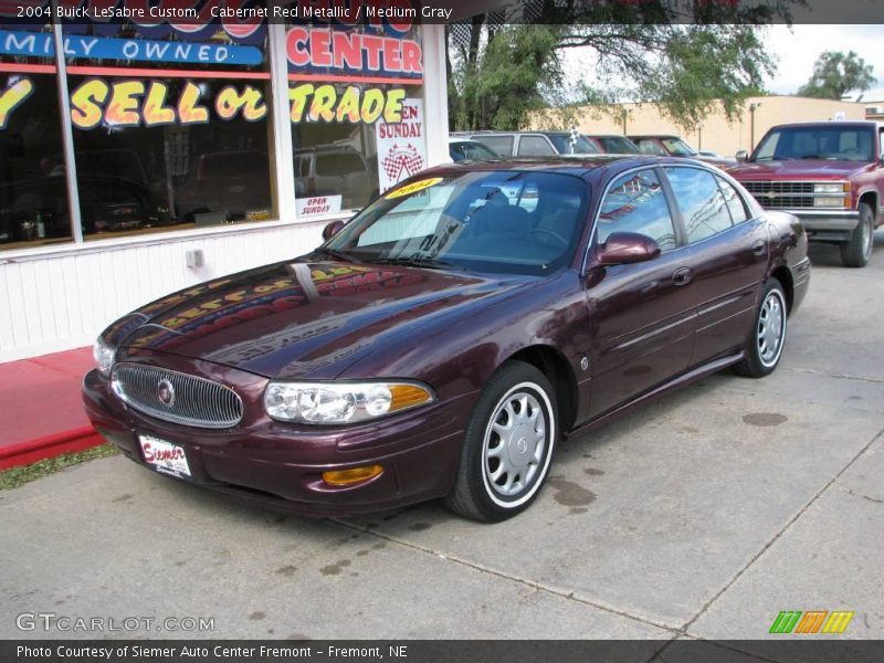 Cabernet Red Metallic / Medium Gray 2004 Buick LeSabre Custom