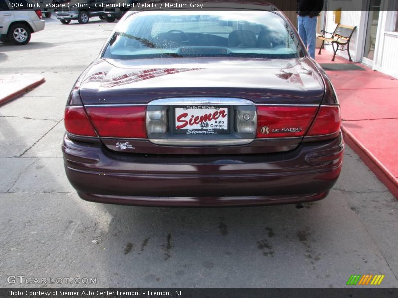 Cabernet Red Metallic / Medium Gray 2004 Buick LeSabre Custom