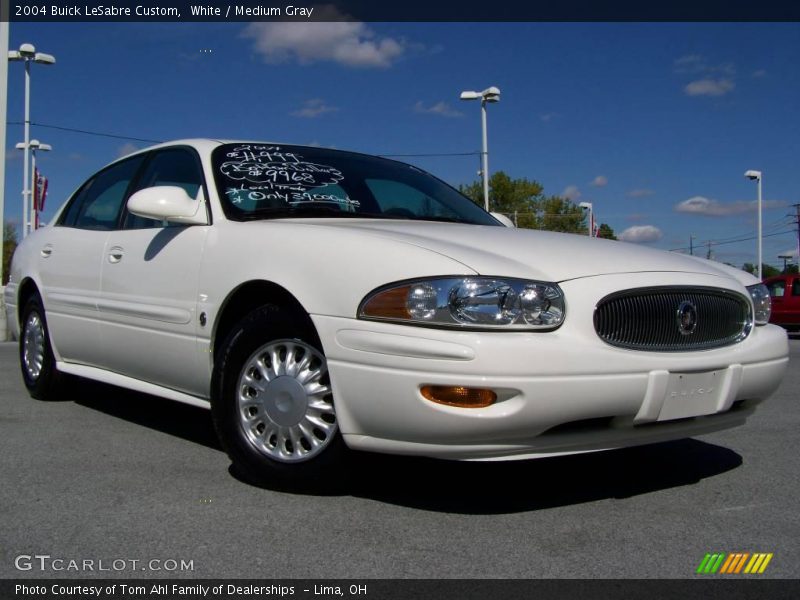 White / Medium Gray 2004 Buick LeSabre Custom