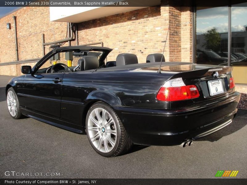 Black Sapphire Metallic / Black 2006 BMW 3 Series 330i Convertible