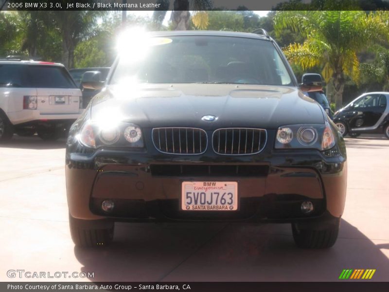 Jet Black / Black Montana Leather 2006 BMW X3 3.0i