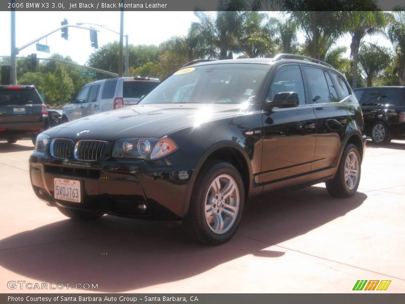 Jet Black / Black Montana Leather 2006 BMW X3 3.0i