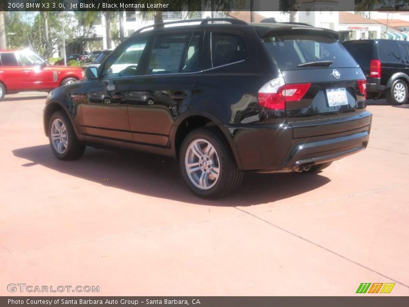 Jet Black / Black Montana Leather 2006 BMW X3 3.0i