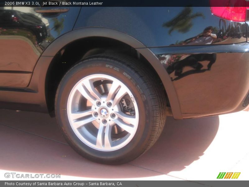 Jet Black / Black Montana Leather 2006 BMW X3 3.0i