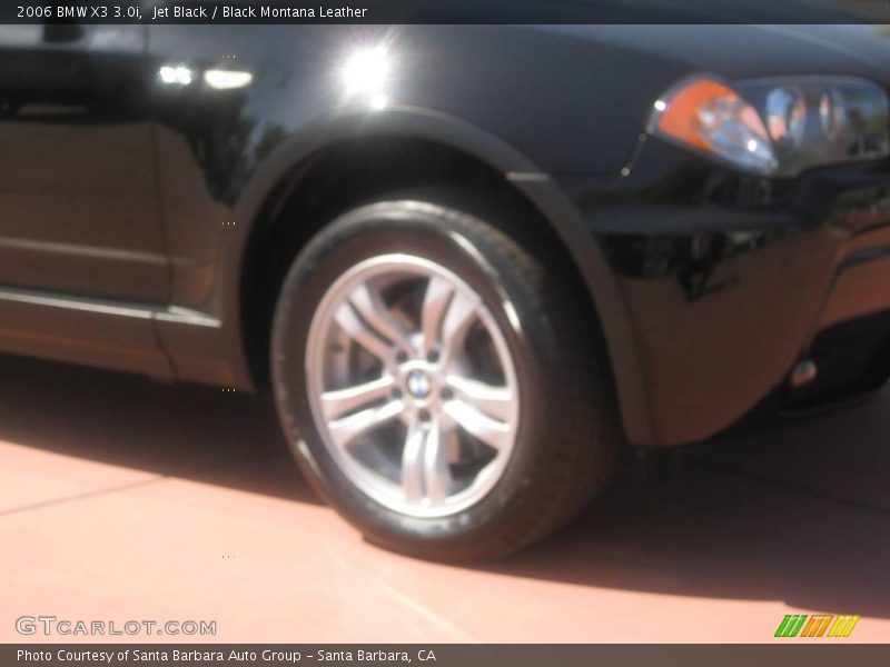 Jet Black / Black Montana Leather 2006 BMW X3 3.0i