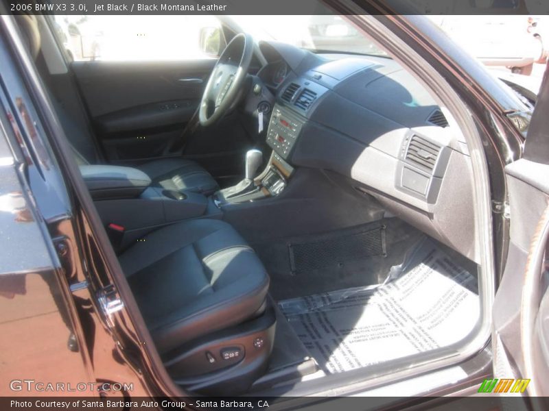 Jet Black / Black Montana Leather 2006 BMW X3 3.0i