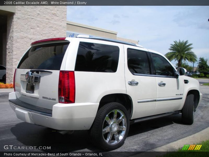 White Diamond / Ebony 2008 Cadillac Escalade AWD