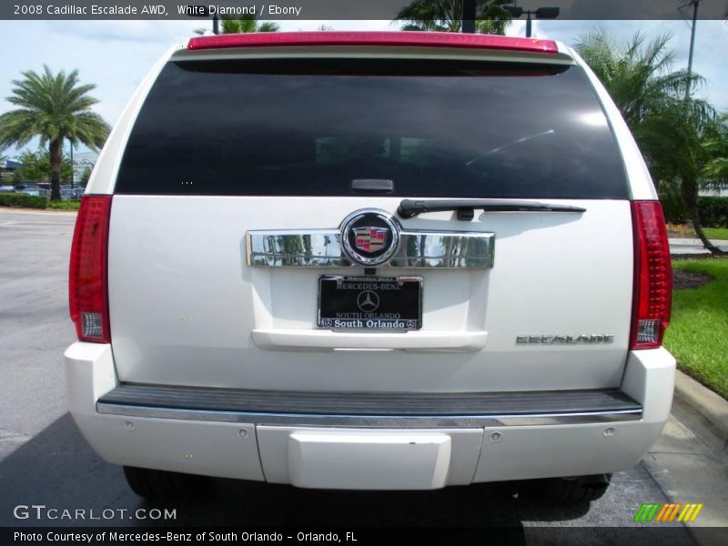 White Diamond / Ebony 2008 Cadillac Escalade AWD